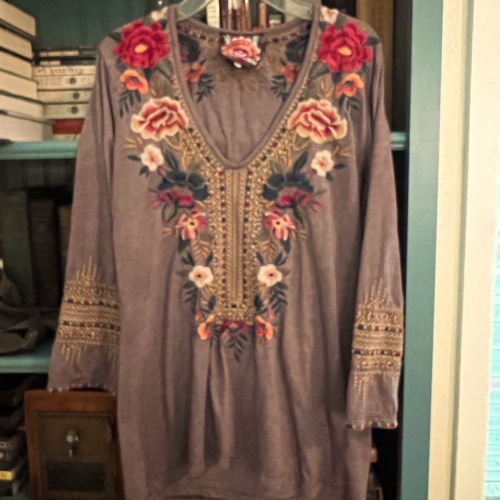 Johnny Was tunic top Medium